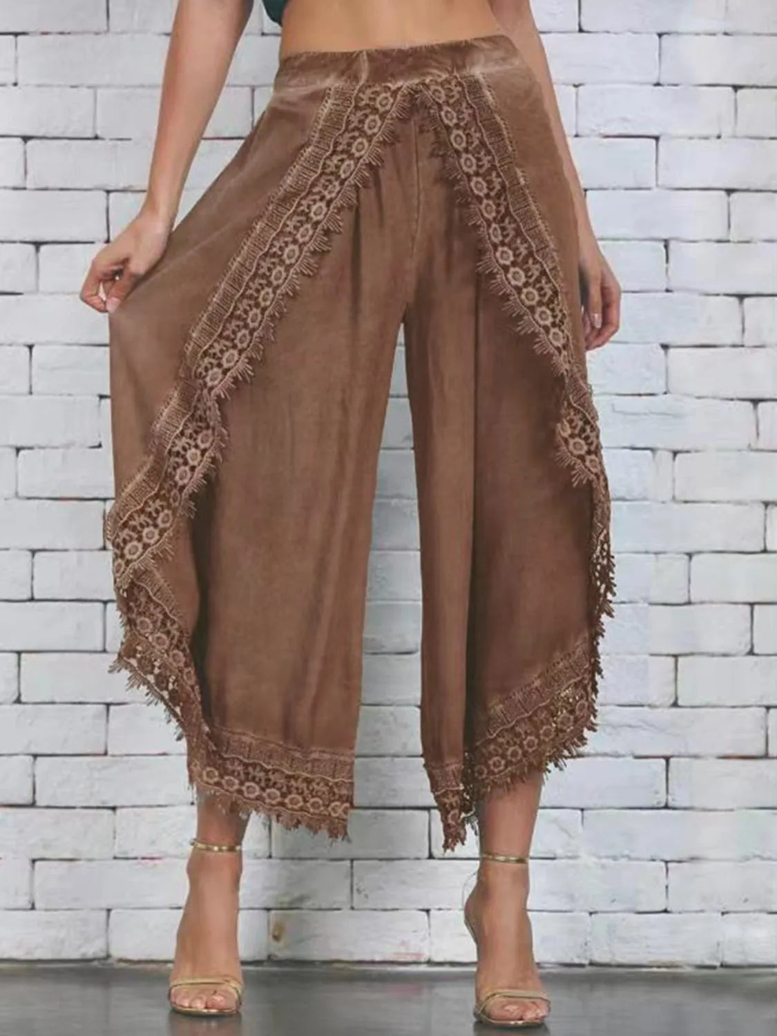 Enora - Pantalon palazzo boho
