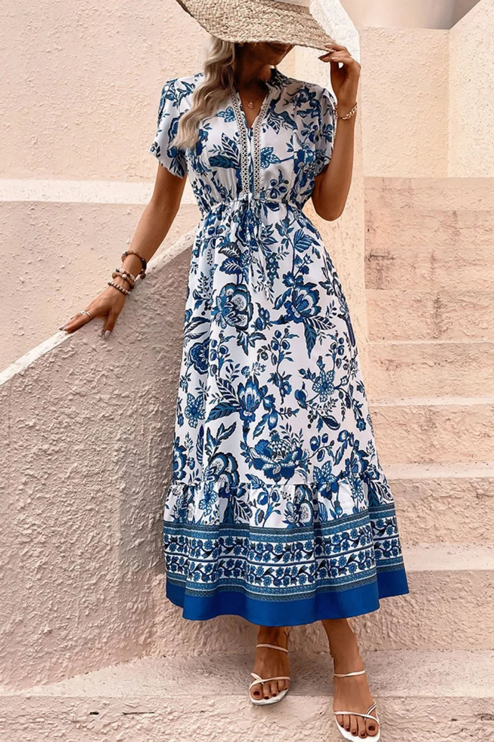 Enora - Robe à fleurs Boho