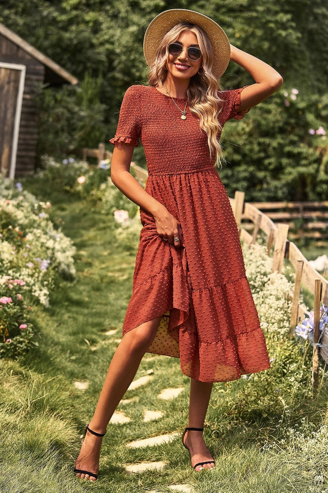 Enora - Robe texturée