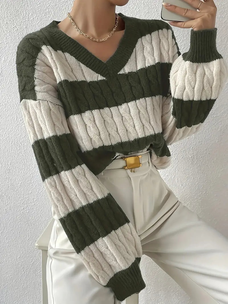 Enora - Pull marin à rayures