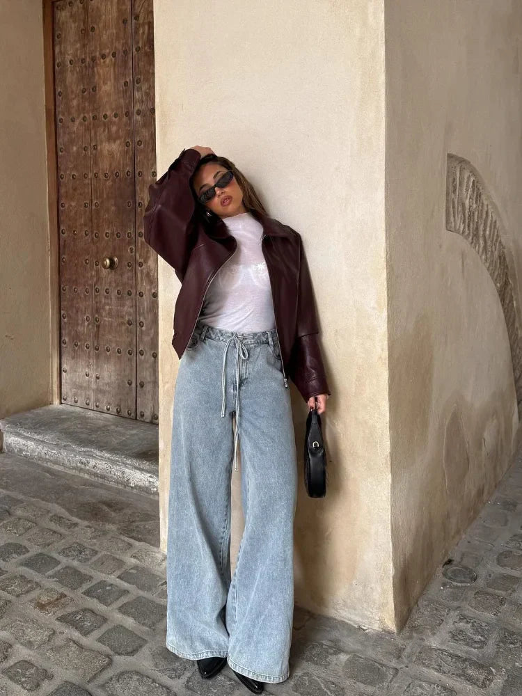 Enora - Jean large décontracté