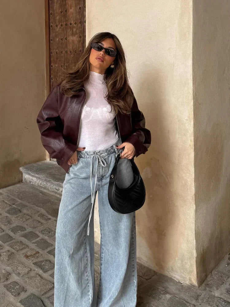 Enora - Jean large décontracté