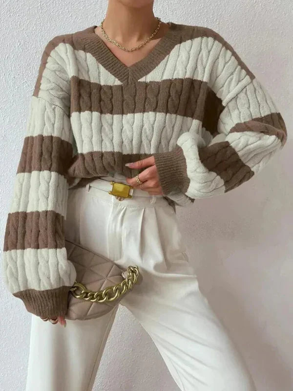 Enora - Pull marin à rayures