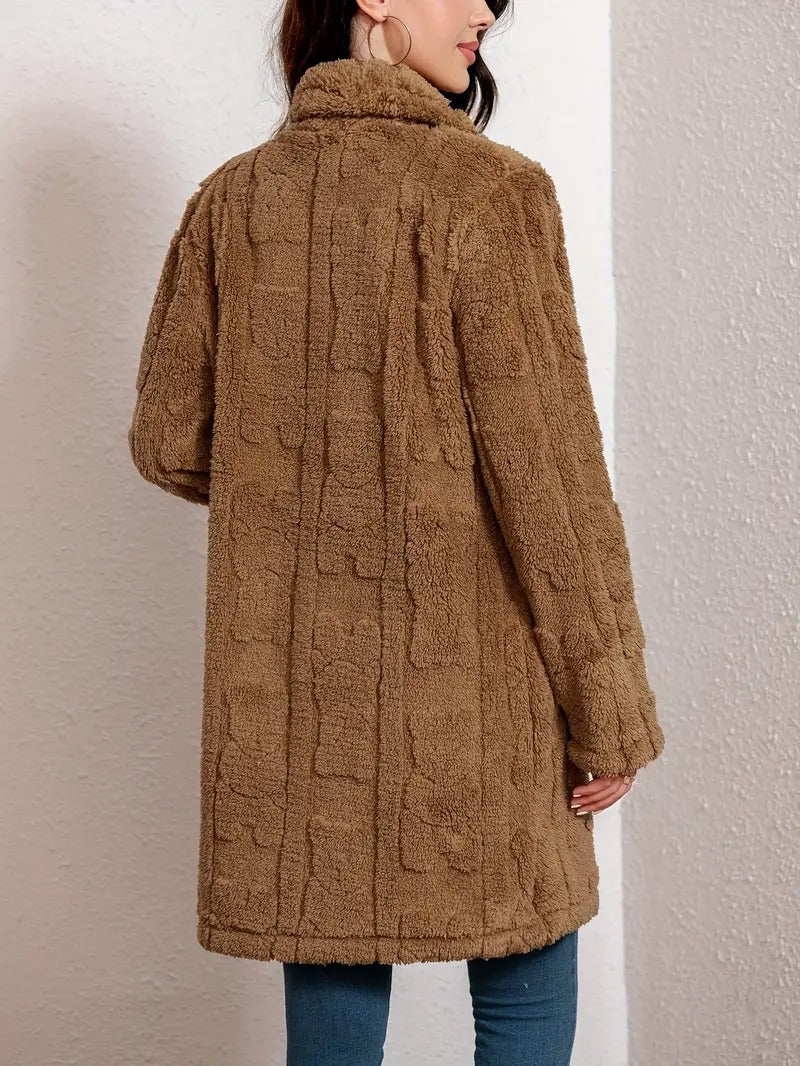 Enora - Manteau en fausse fourrure pour femme