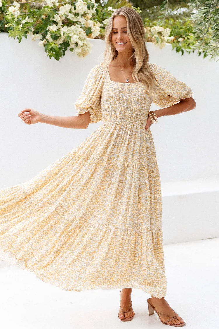 Enora - Robe à smocks