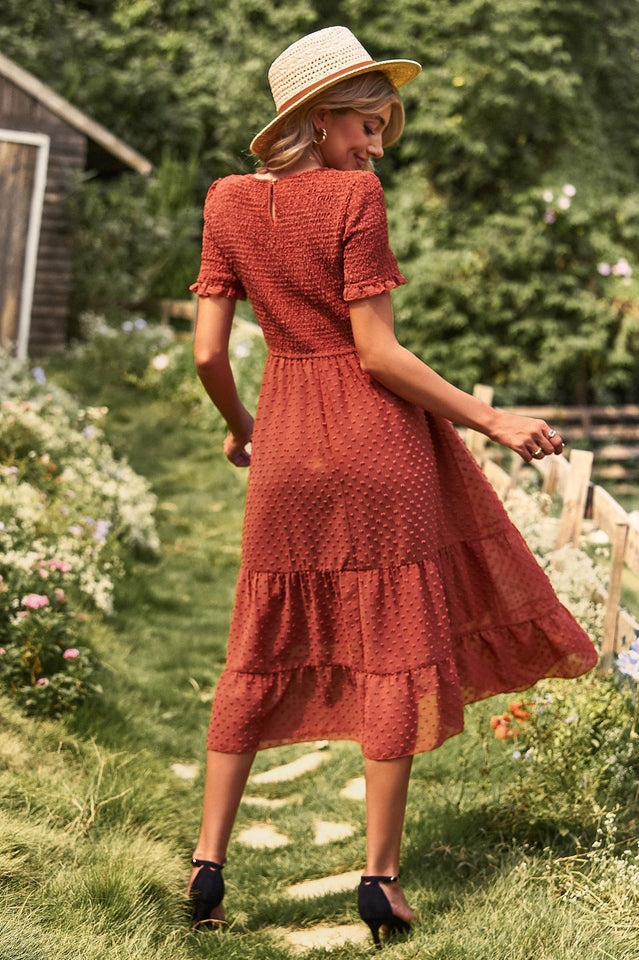 Enora -  Robe texturée