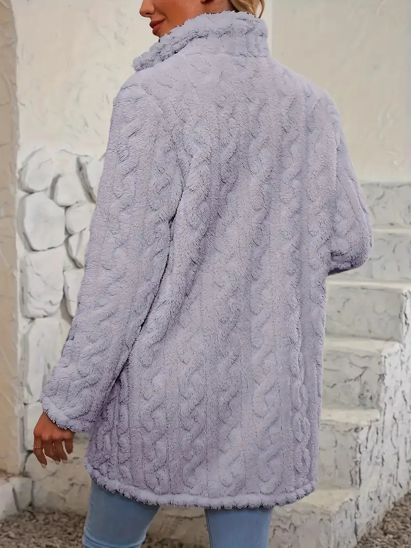 Enora - Manteau en fausse fourrure pour femme