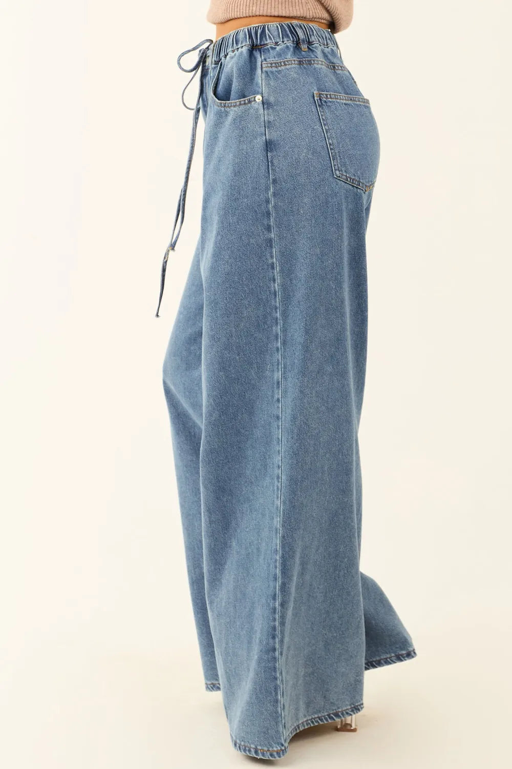 Enora - Palazzo en denim décontracté