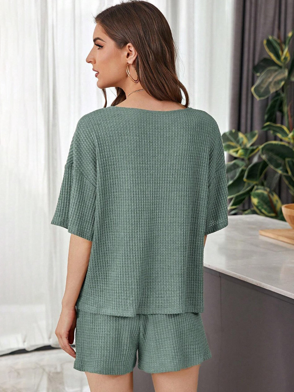 Enora - Ensemble en tricot gaufré