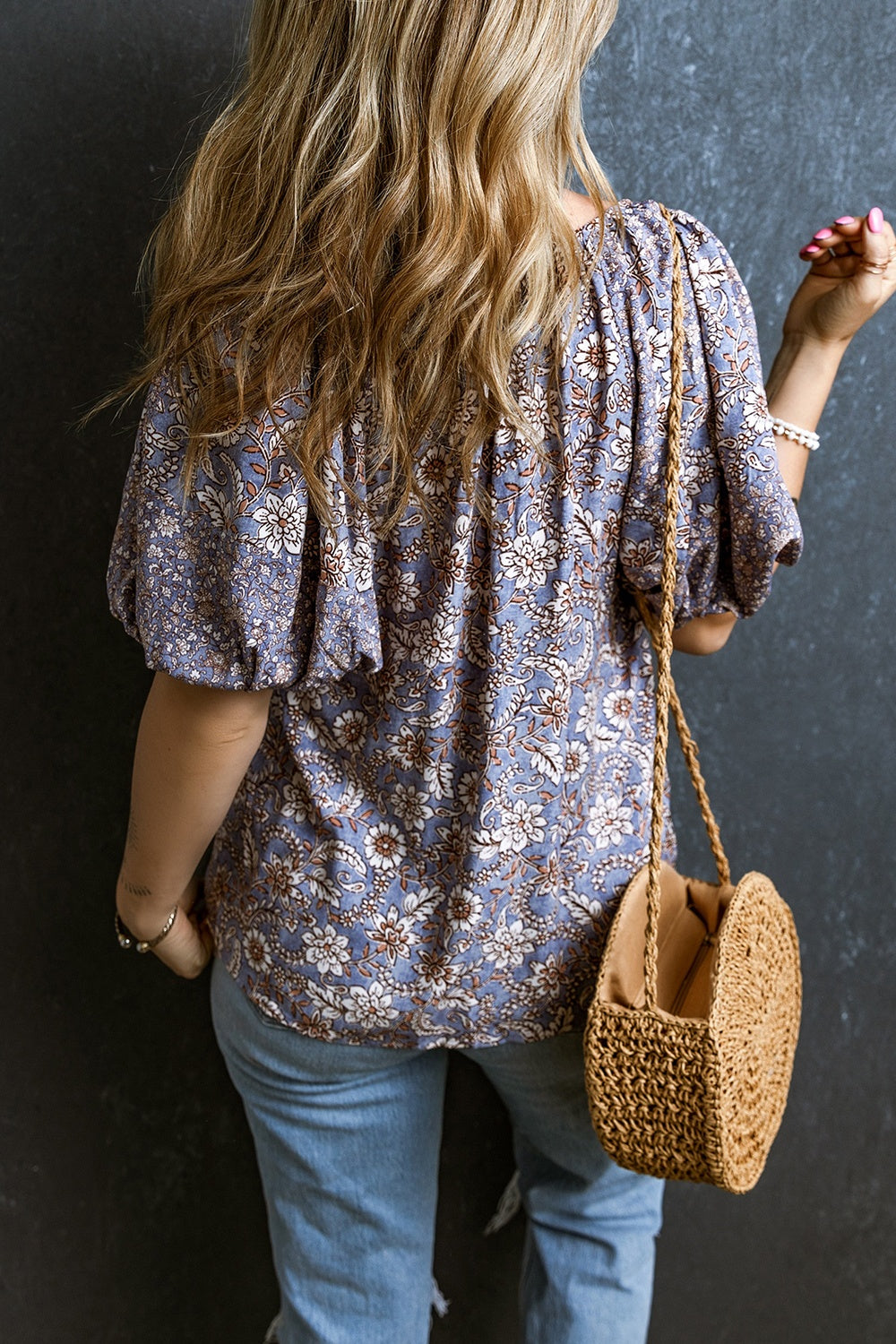 Enora - Chemisier à fleurs Boho