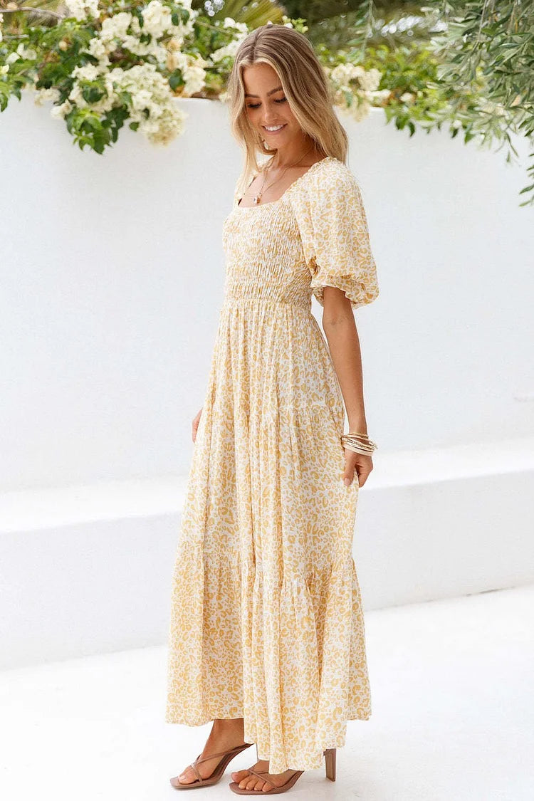 Enora - Robe à smocks