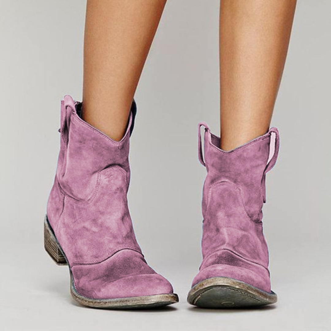 Enora - Bottines en suède