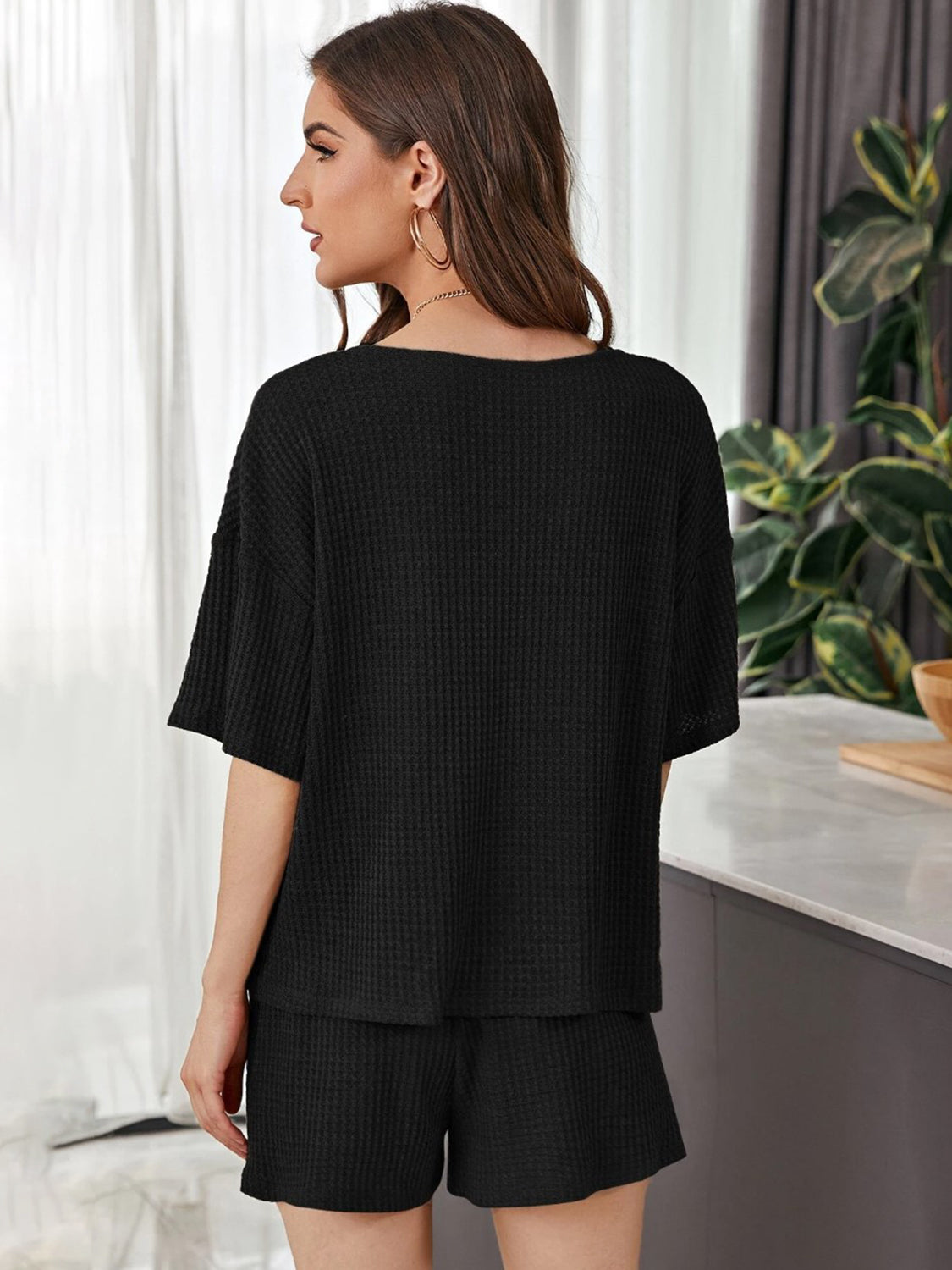 Enora - Ensemble en tricot gaufré
