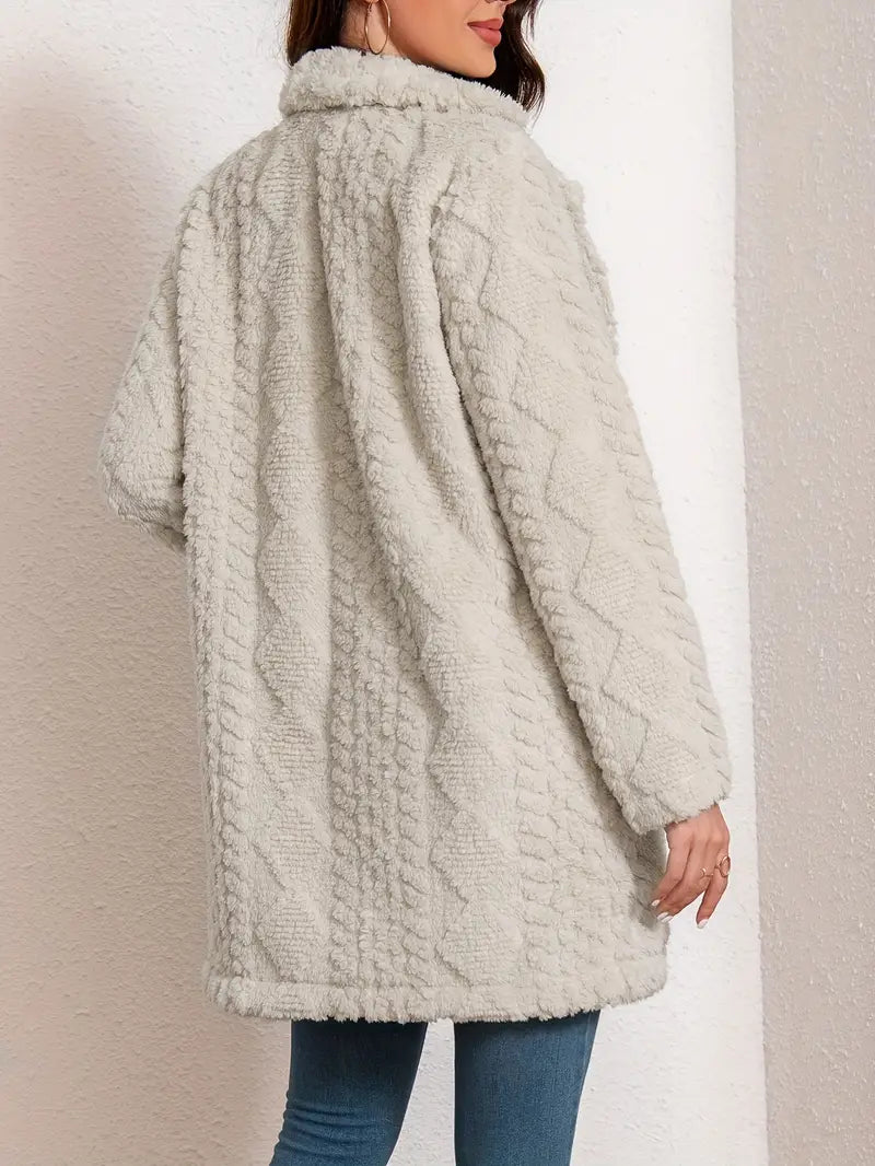 Enora - Manteau en fausse fourrure pour femme