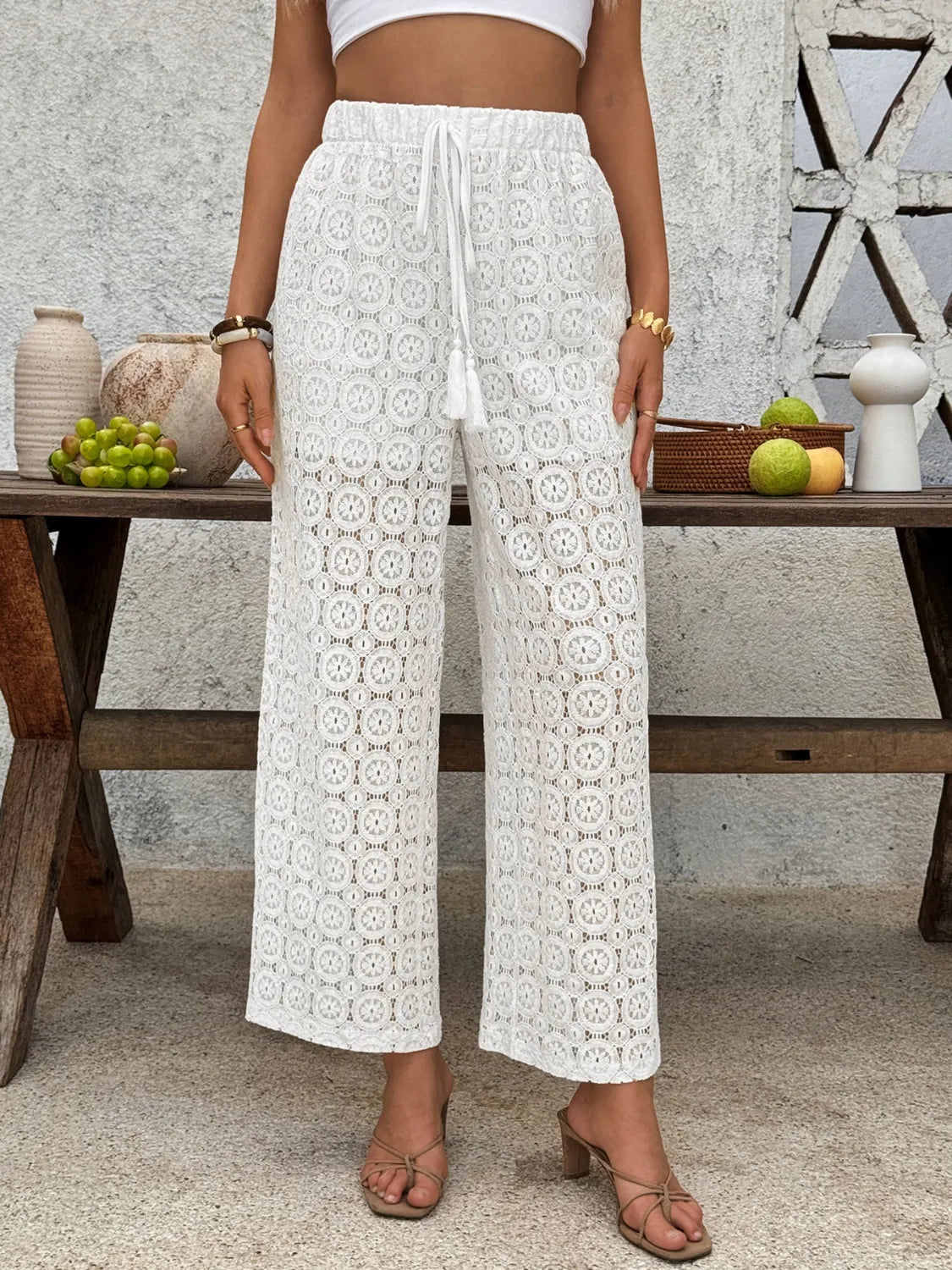 Enora - Pantalon en dentelle