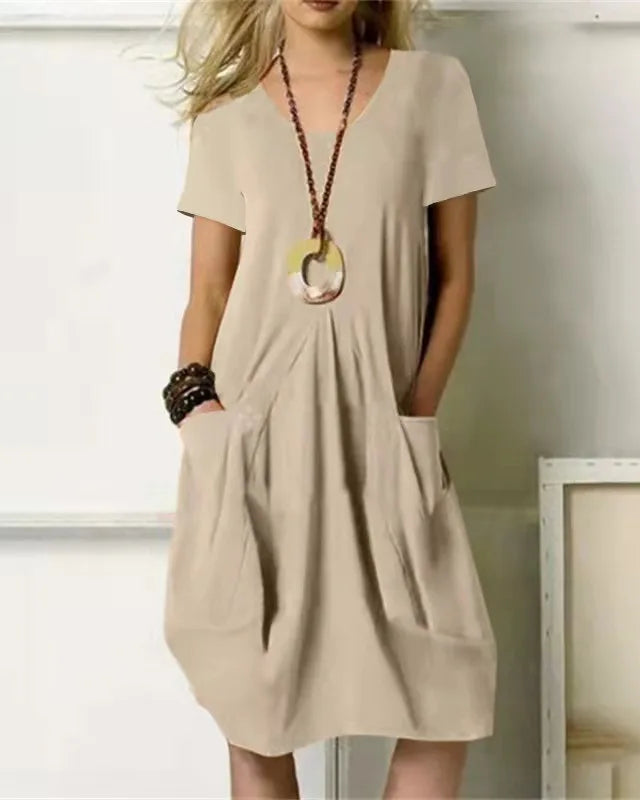 Enora - Robe mi-longue élégante