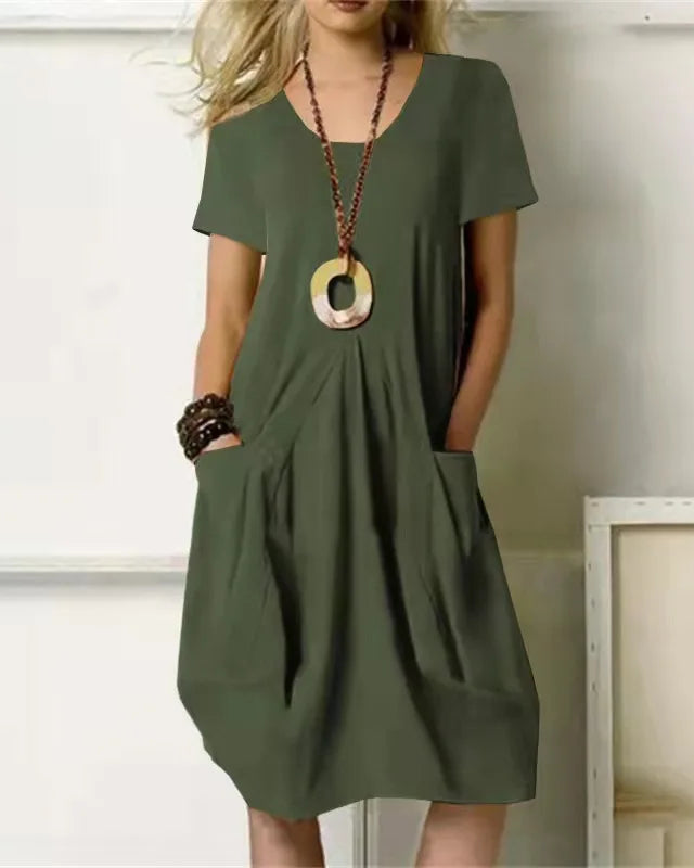 Enora - Robe mi-longue élégante
