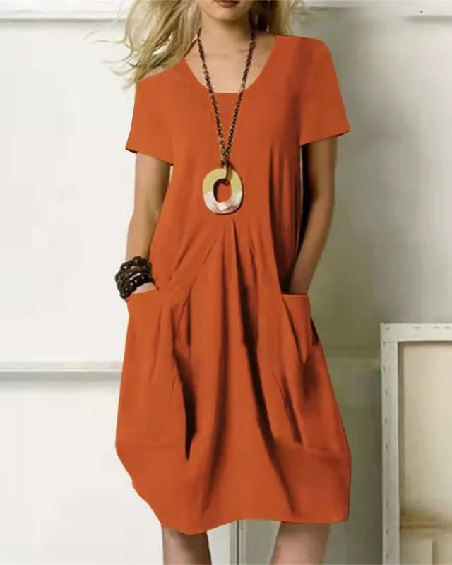 Enora - Robe mi-longue élégante