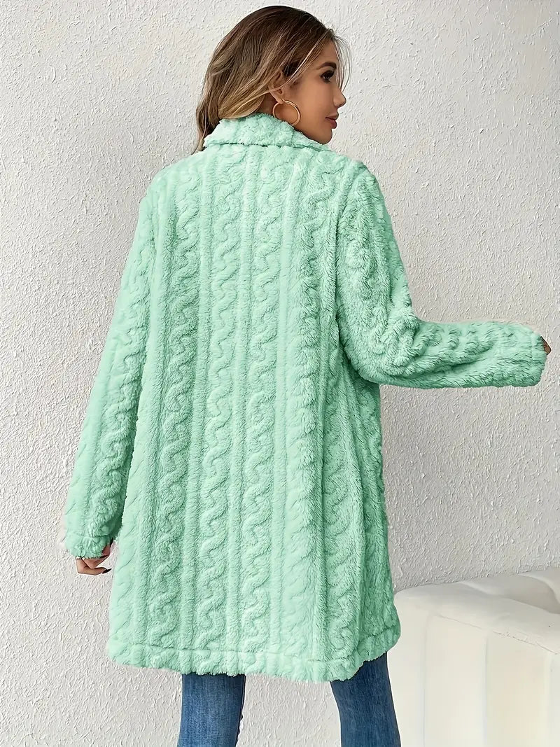 Enora - Manteau en fausse fourrure pour femme