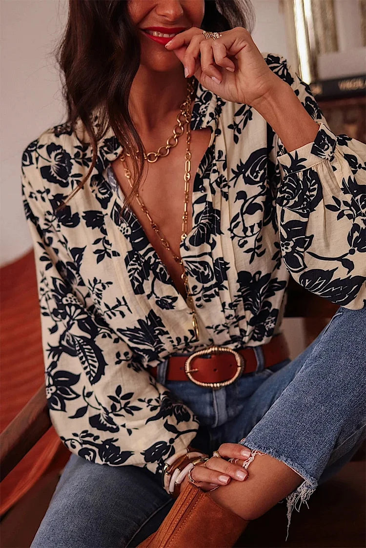 Enora - Chemisier floral boho