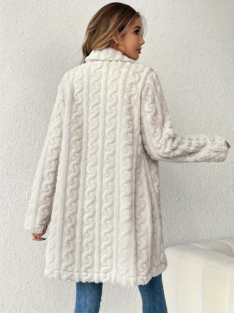 Enora - Manteau en fausse fourrure pour femme