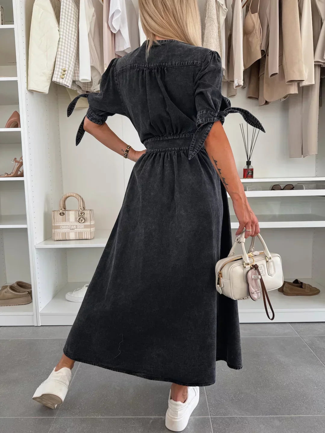 Enora - Robe en jean rayonnante