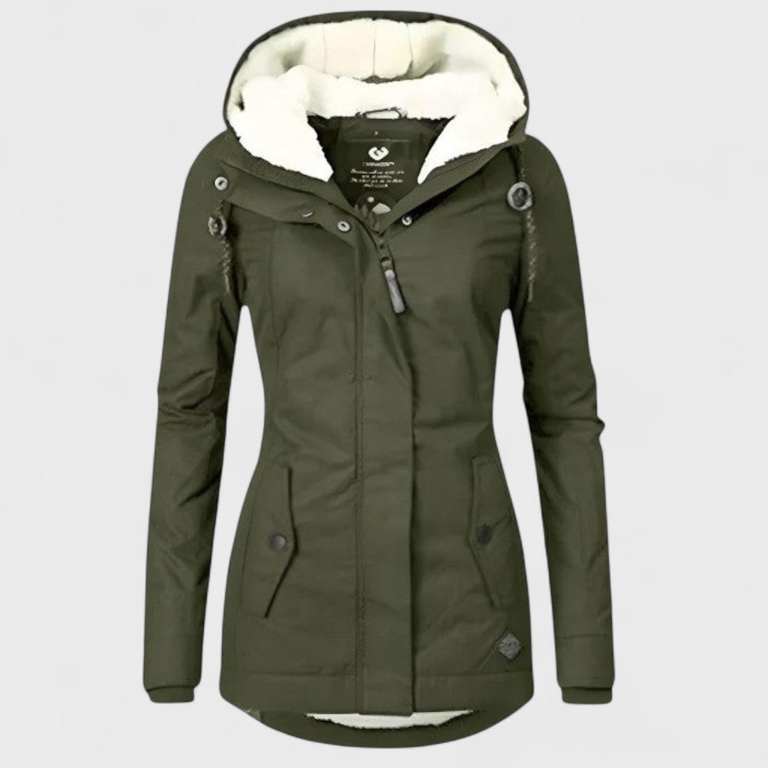 Enora - Veste chaude et imperméable avec capuche pour femme